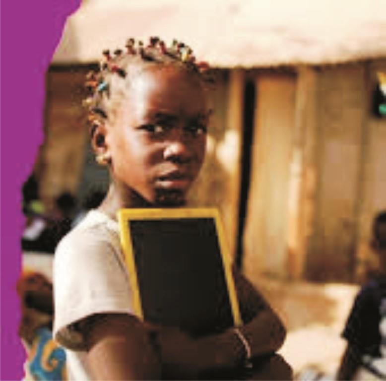 Nigerian girl child education: Girl in rural Nigeria navigating long or unsafe routes to school, highlighting barriers to education