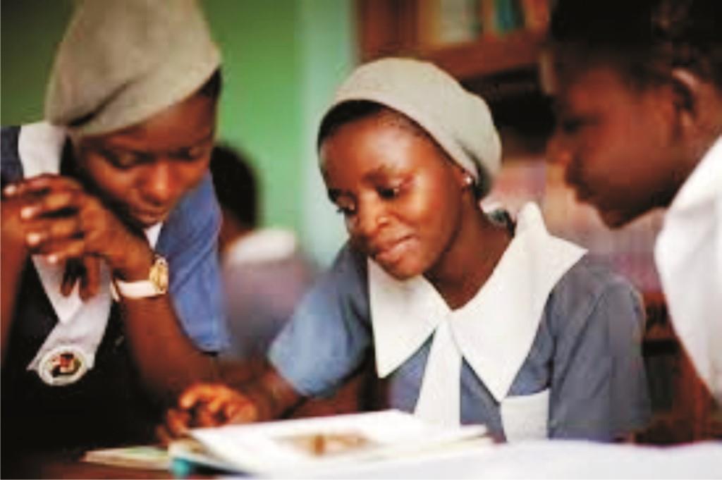Girl child education in Nigeria showing school girls learning in a classroom