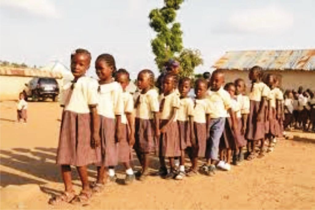 Girl child education in Nigeria showing school girls learning in a classroom