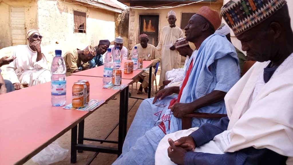 Community consultation meeting on poverty reduction in Birshi Gandu.